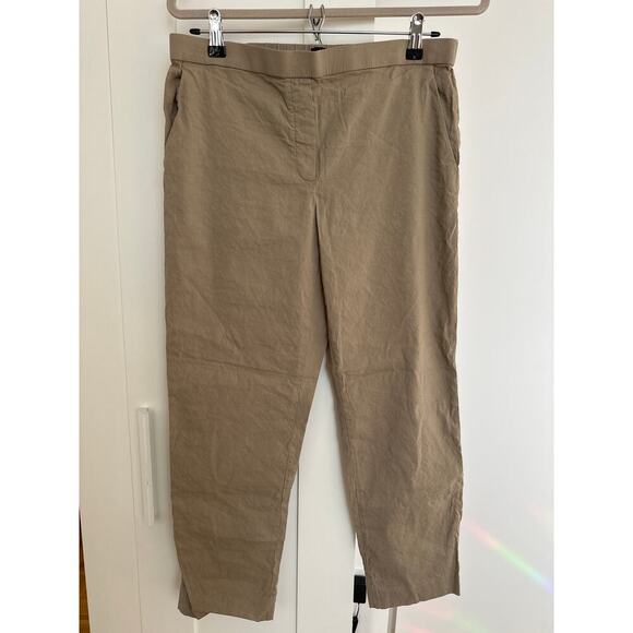 Theory Women's Treeca Pull-On Pant in Good Linen Crunch, Size 10, Like New - Picture 2 of 7